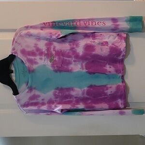 Vineyard Vines youth size medium 10-12 custom tie dyed long sleeve shirt